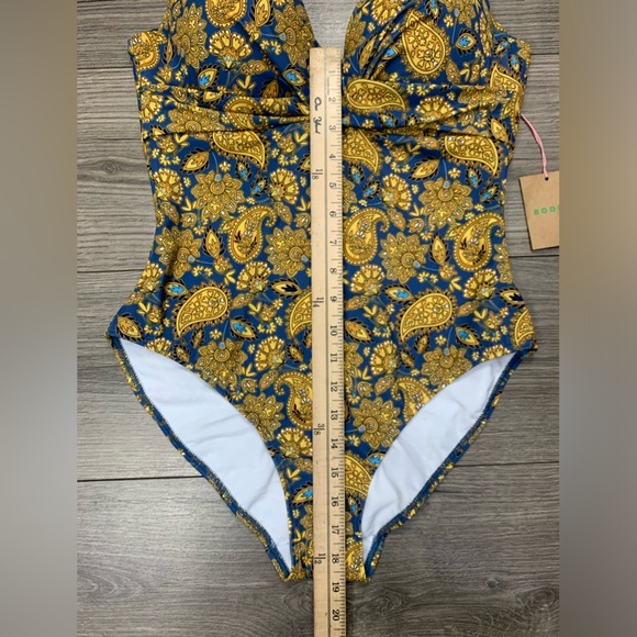 Boden capri cup-size swimsuit harvest gold bathing suit Sz 36B‎ NWT - Picture 9 of 15